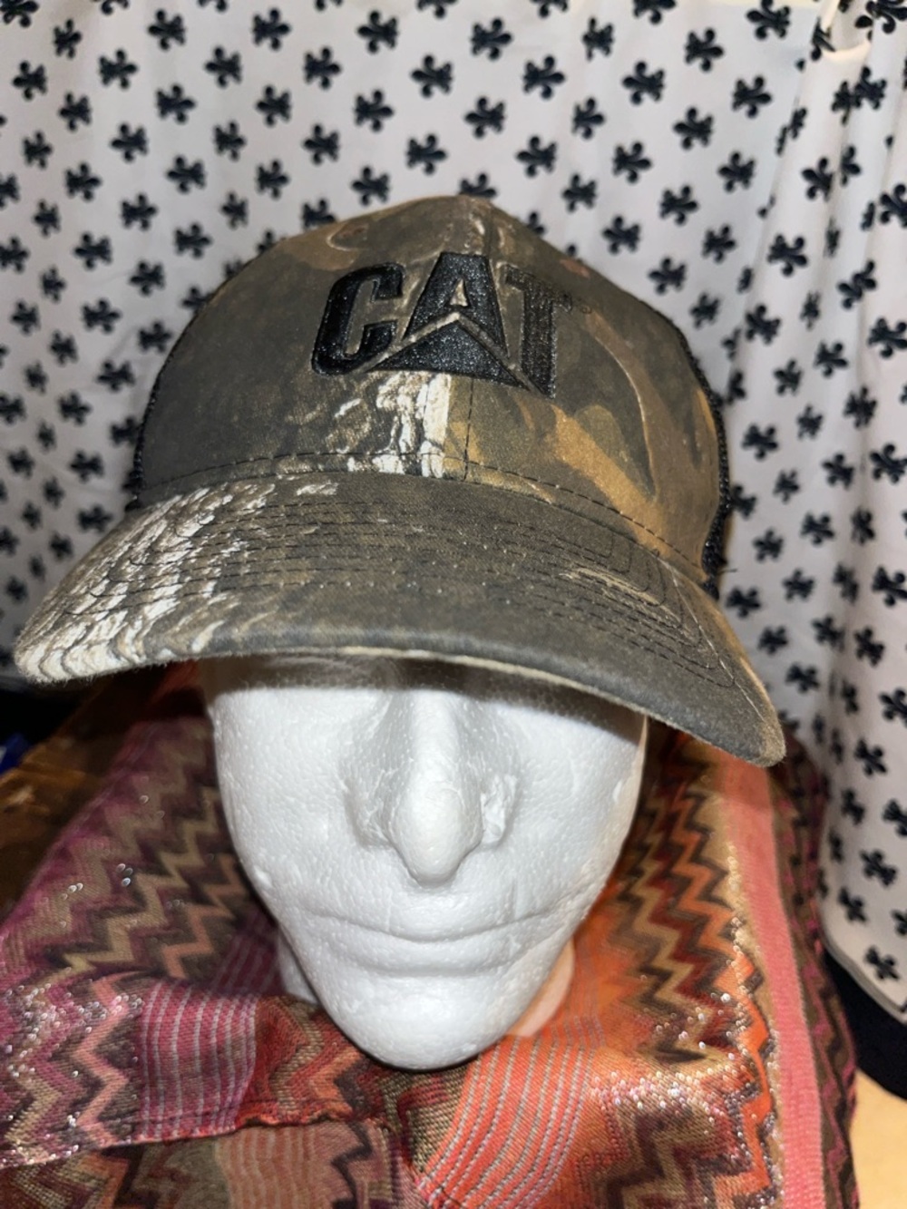 Men's Camouflage Logo Baseball Cap - Green/Brown